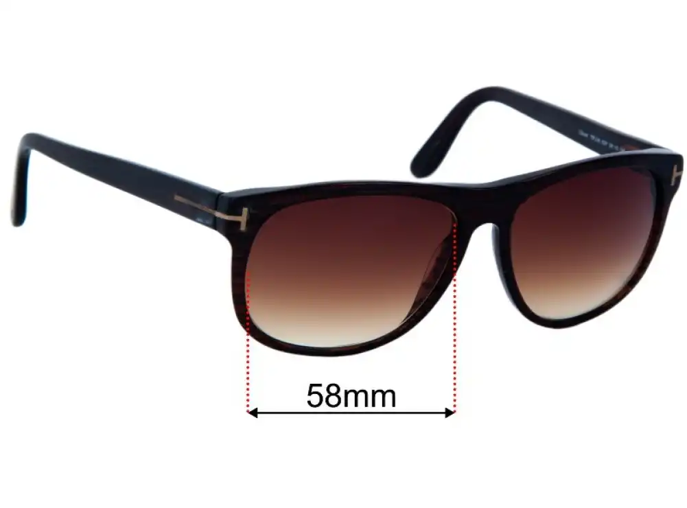Tom Ford Olivier TF236 58mm Replacement Lenses